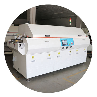 6 stref SMT Reflow Soldering Machine Oven Bez ołowiu dla linii produkcyjnej PCB