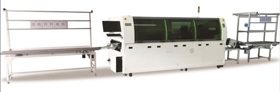 380V 60Hz SMT Mini Automatyczny Podwójny Fale PCB przez otwór Precision Wave Soldering Machine Bez ołowiu Z PLC Touchscreen Control