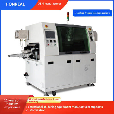 Automatyczna mini lutownica falowa do otworów przelotowych PCB, lutowanie falowe bezołowiowe